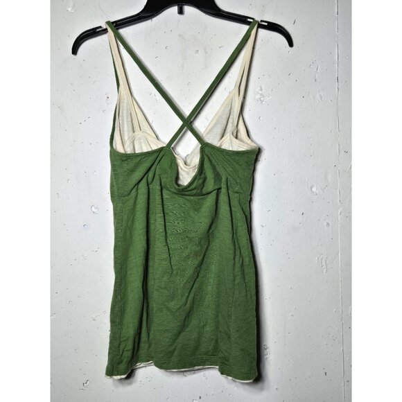 Secret Treasures Women Green Babydoll Tank Top Size Large Y2K 2000s Summer Layer - Picture 2 of 10